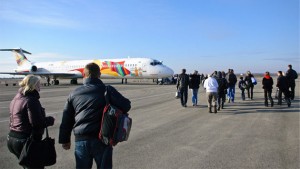 Аэропорт «Харьков» экономит на автобусах