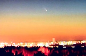 Над Новосибирском пролетает ярчайшая комета