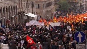 В Италии прошли массовые акции протеста