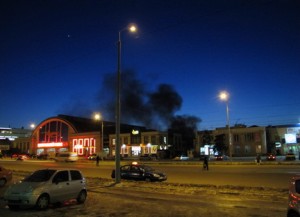 В Днепропетровске горел центральный рынок (фото)