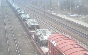 В Донецкой области “засекли” ж/д состав с танками (+Видео)