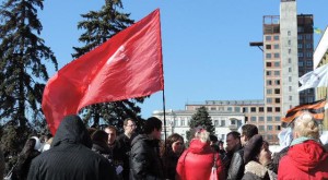 В Днепропетровске прошел пророссийский митинг против НАТО и ЕС (+Фото)