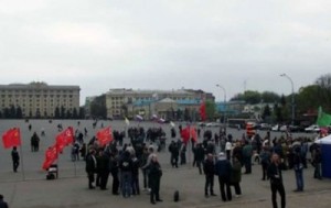 В Харькове пророссийские активисты требуют проведения референдума (+Видео)
