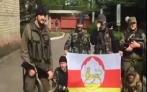 В сети появилось видео боевиков из Осетии в Донецке (+Видео)