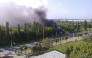 Штурм Краматорска: горит завод, слышны выстрелы (+Видео)