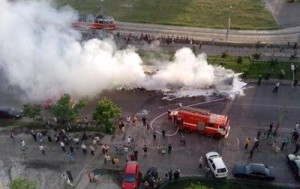 МВД назвало причину пожара в автобусе, сгоревшего на Троещине (+Видео)