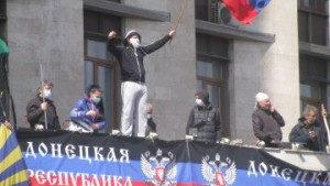 Сепаратисты в Донецке захватили штаб Нацгвардии (+Видео)