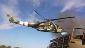 Вертолеты по ошибке обстреляли уничтоженный террористами блокпост под Волновахой (+Видео)