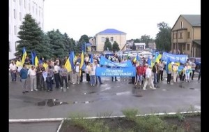В Луганске прошел митинг за единство Украины (+Видео)
