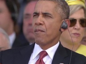 Французы раскритиковали жующего жвачку Обаму на церемонии в Нормандии (+Видео)