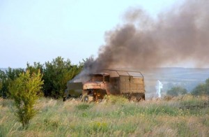 Пункт пропуска “Мариновка” после боя с террористами (+Видео)