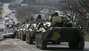 Российские БТРы устроили ДТП в Крыму (+Видео)