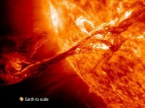 Ученые NASA засняли грандиозное извержение на Солнце