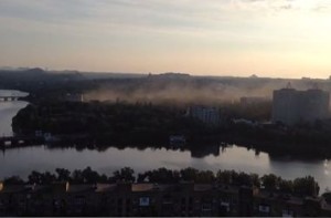 Центр Донецка снова попал под артобстрел (+Видео)