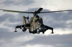 Военный вертолет РФ вторгся в Грузию