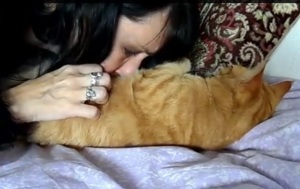 Англичанка вышла замуж за своих котов (+Видео)