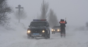 Из-за метели в 5 областях Украины ограничено движение транспорта