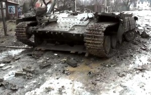 Обнародовано видео из Углегорска после нескольких дней боев (+Видео)