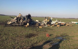 В сеть попало видео с места аварии вертолета в Киевской области (+Видео)