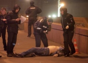 Убийство Немцова попало на камеры видео наблюдения (+Видео)