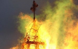 На Тернопольщине сгорел храм