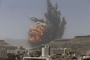 В сеть попало видео авиаудара по Йемену (+Видео)
