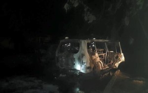 В Ужгороде ночью сгорел автомобиль прокурора (+Видео)