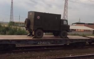У границы с Украиной замечен эшелон военной техники (+Видео)