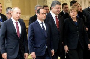 Порошенко, Меркель и Олланд поговорили с Путиным