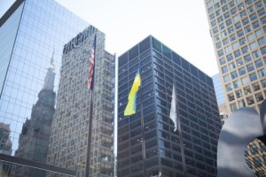 В Чикаго торжественно подняли флаг Украины (+Видео)