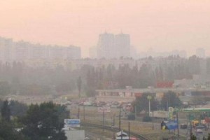 Киев снова затянуло дымом