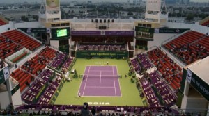 Кошка остановила теннисный поединок в Катаре