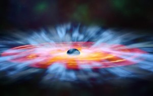 Ученые показали вспышки черной дыры ярче Солнца
