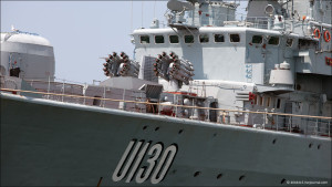 Флагман украинских ВМС вернулся в Одессу с грузом военного снаряжения из Турции