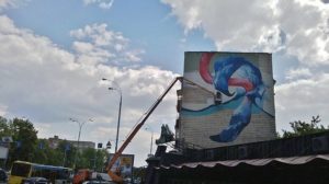 В Киеве появился новый мурал от бельгийского художника