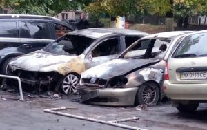 В Харькове неизвестные подожгли пять авто