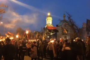 Опубликовано видео марша националистов в Киеве (+Видео)