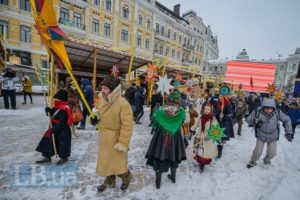 В центре Киева состоялось рождественское шествие