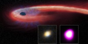 Астрономы показали необычную черную дыру