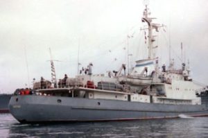 В Черном море затонул российский военный корабль