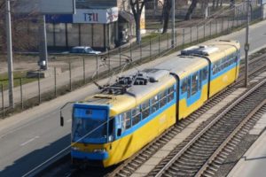 На выходных в Киеве закроют линию скоростного трамвая