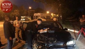 Пьяный водитель в Киеве совершил четыре ДТП