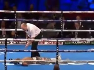 Боксер из ЮАР отправил соперника в нокаут первым ударом в чемпионском бою (+Видео)