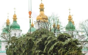 В Киеве установили главную елку страны