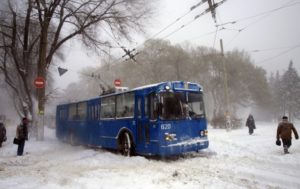 Одессу завалило снегом, в городе коллапс