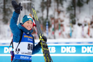 Украинская биатлонистка Вита Семеренко финишировала третьей на этапе Кубка мира в немецком Оберхофе