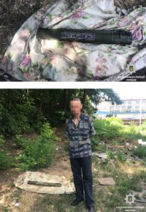 Полиция Днепра задержала мужчину с гранатометом