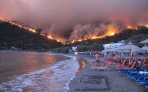 Пожары в Греции унесли жизни по меньшей мере 20 человек