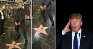 Комик Джордж Лопес «помочился» на звезду президента Трампа