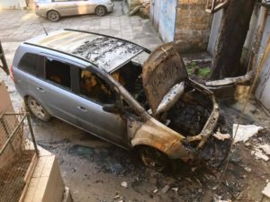 В Одессе сгорел автомобиль участника протестов против застройки города